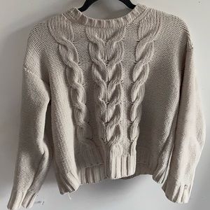 Cream knit sweater